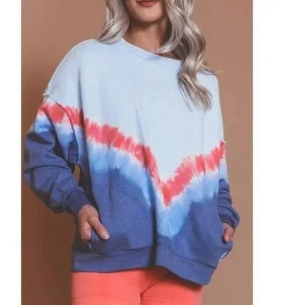 Free People Ombre Metti Sweatshirt. S